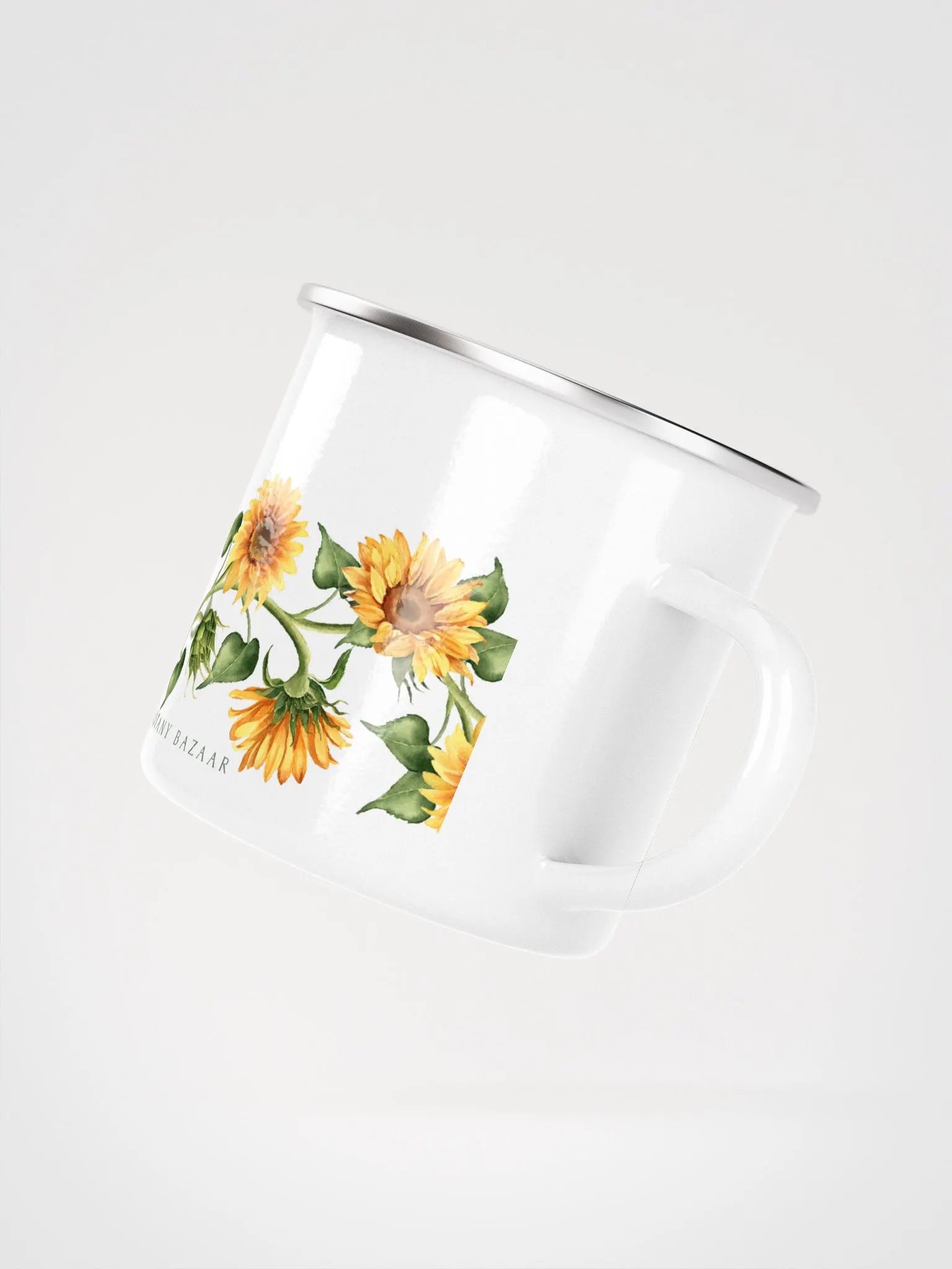 Sunflower Vine Enamel Camping Mug product image (3)