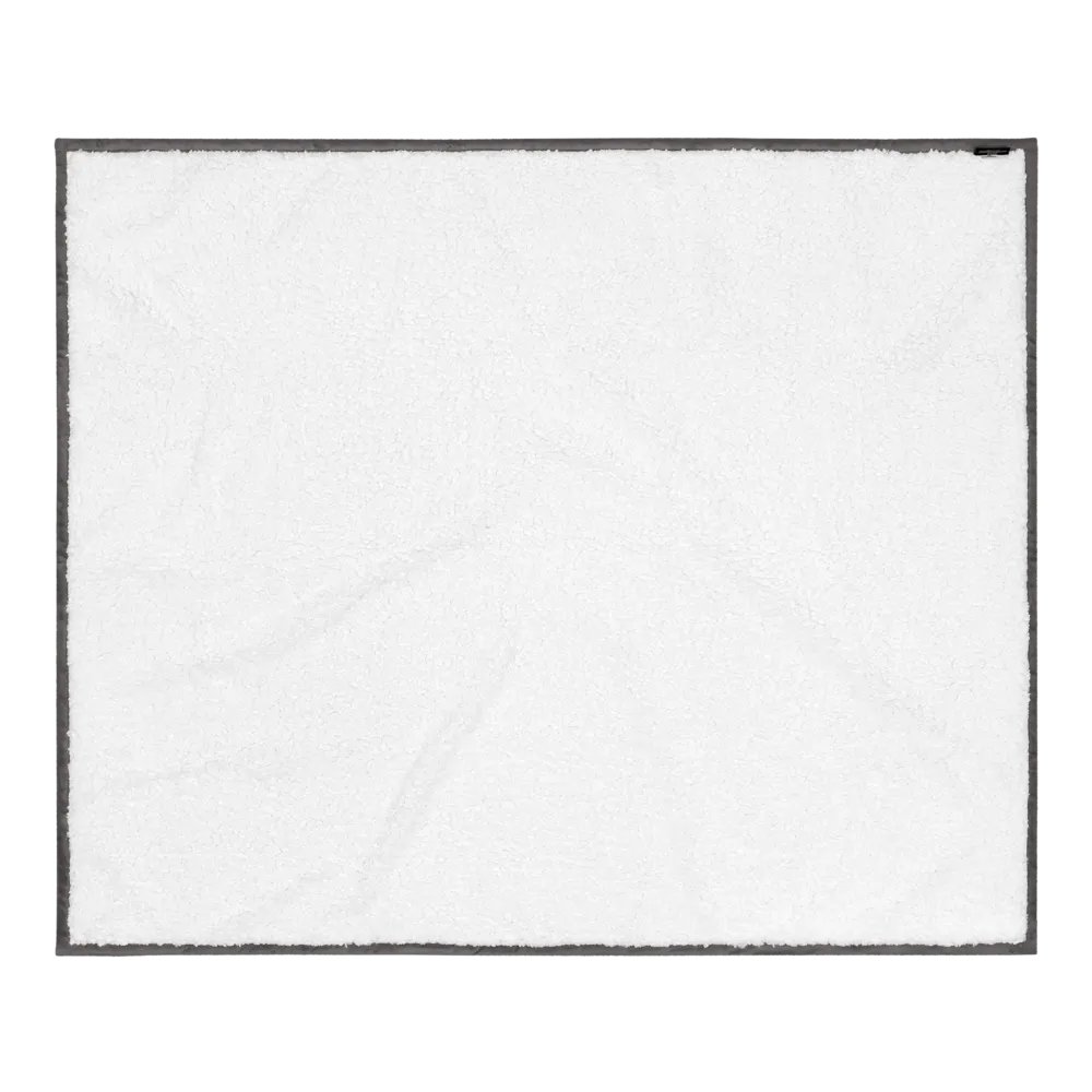 Bearded Woodz Embroider Sherpa Blanket (Grey/ Black) product image (3)