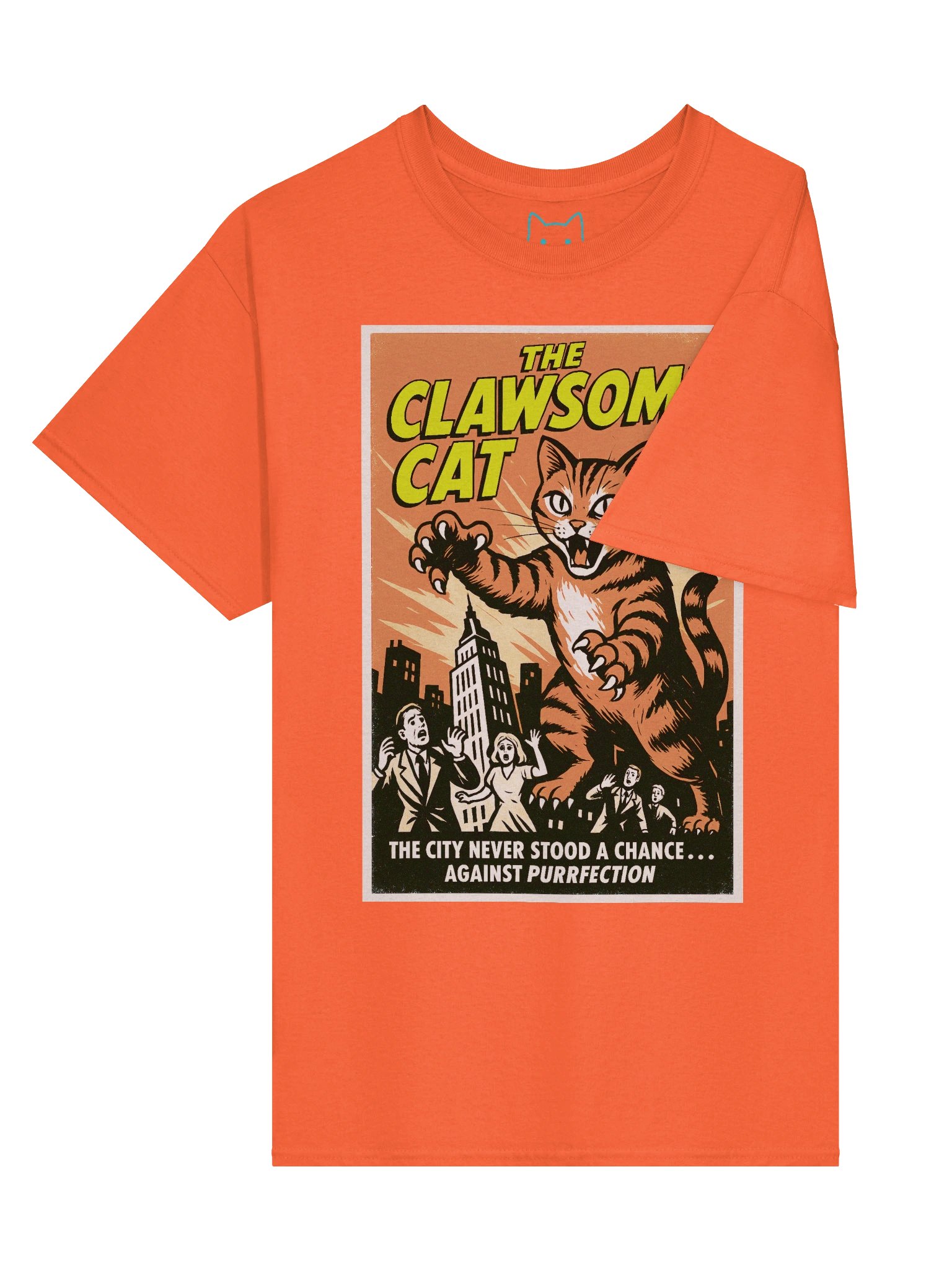 The Clawsome Cat Kaiju 1950's Retro Boxy Fit Unisex T-Shirt product image (63)