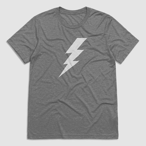The white print bolt on heather gray looks real nice!