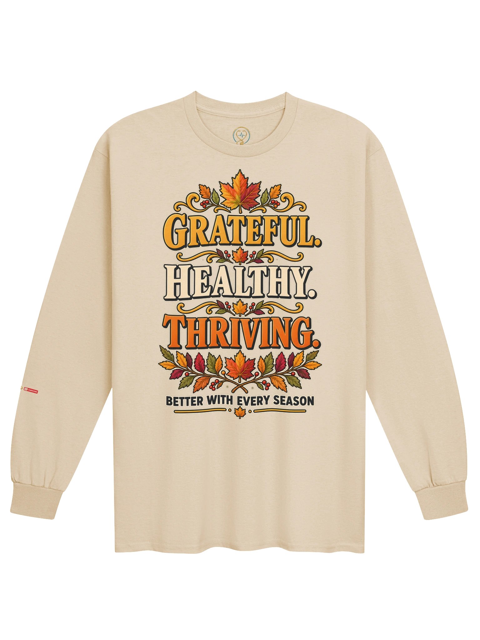 Grateful Healthy Thriving Long-Sleeve T-Shirt product image (3)