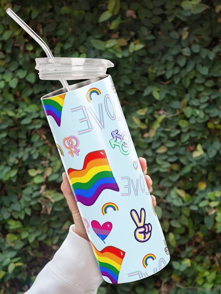 Celebrate Pride Pattern Stainless Steel Tumbler product image (1)