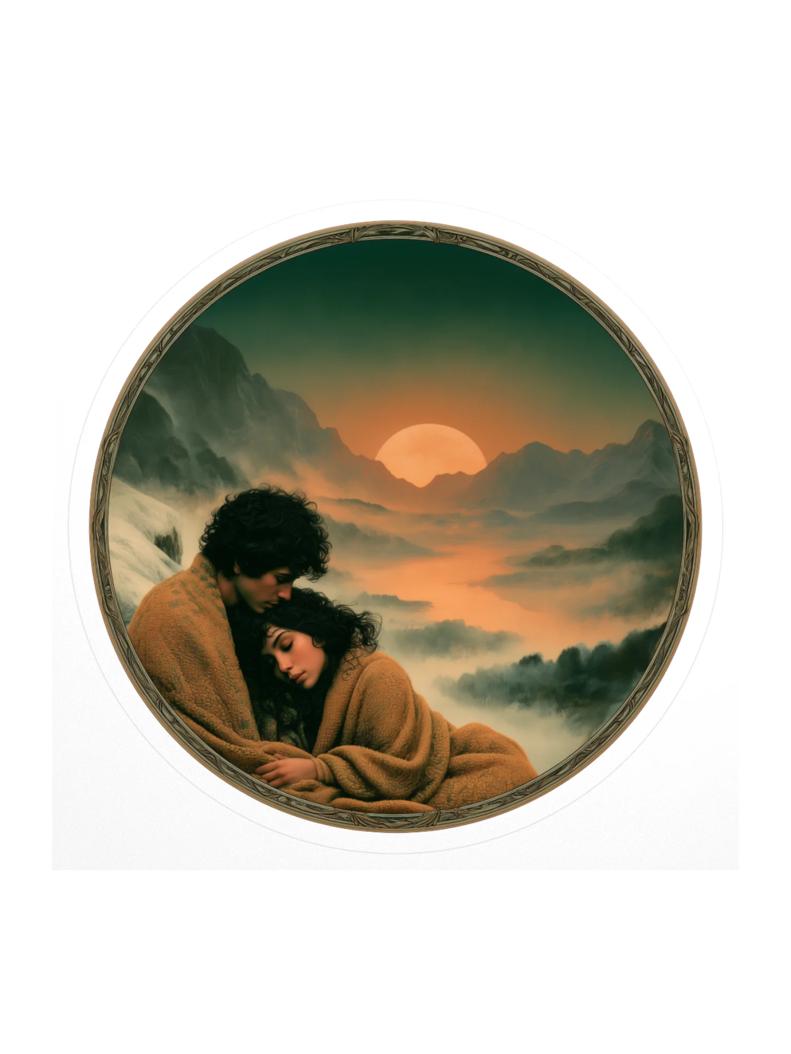 Pandara and Koravo - Sticker - 3.75" x 3.75" product image (1)
