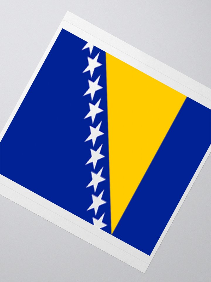 Exclusive Bosnia and Herzegovina Flag Kiss-Cut Stickers - High-Quality Vinyl, Multiple Sizes product image (4)