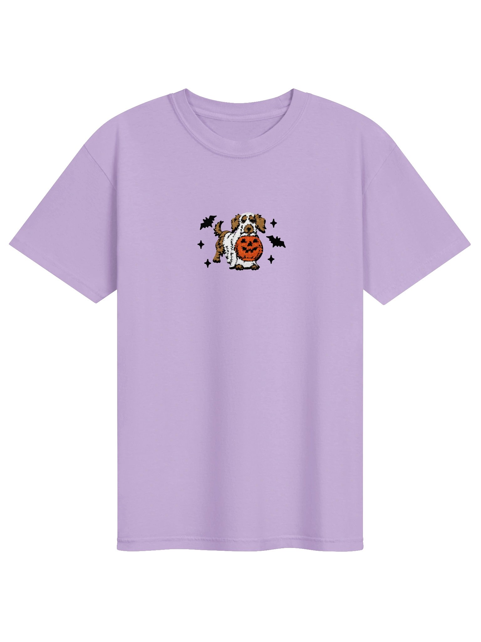 Halloween Longhaired Dachshund(Brown) Embroidered T-Shirt product image (41)
