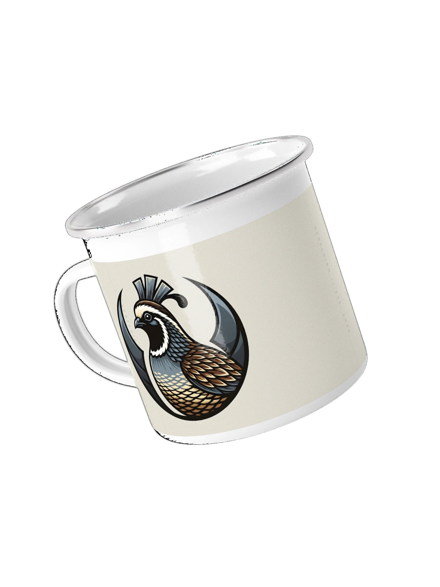 RebelQuail Crest Enamel Mug product image (4)