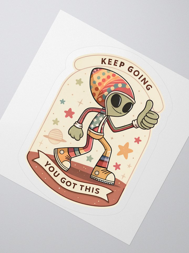 Rasta Alien Sticker product image (2)