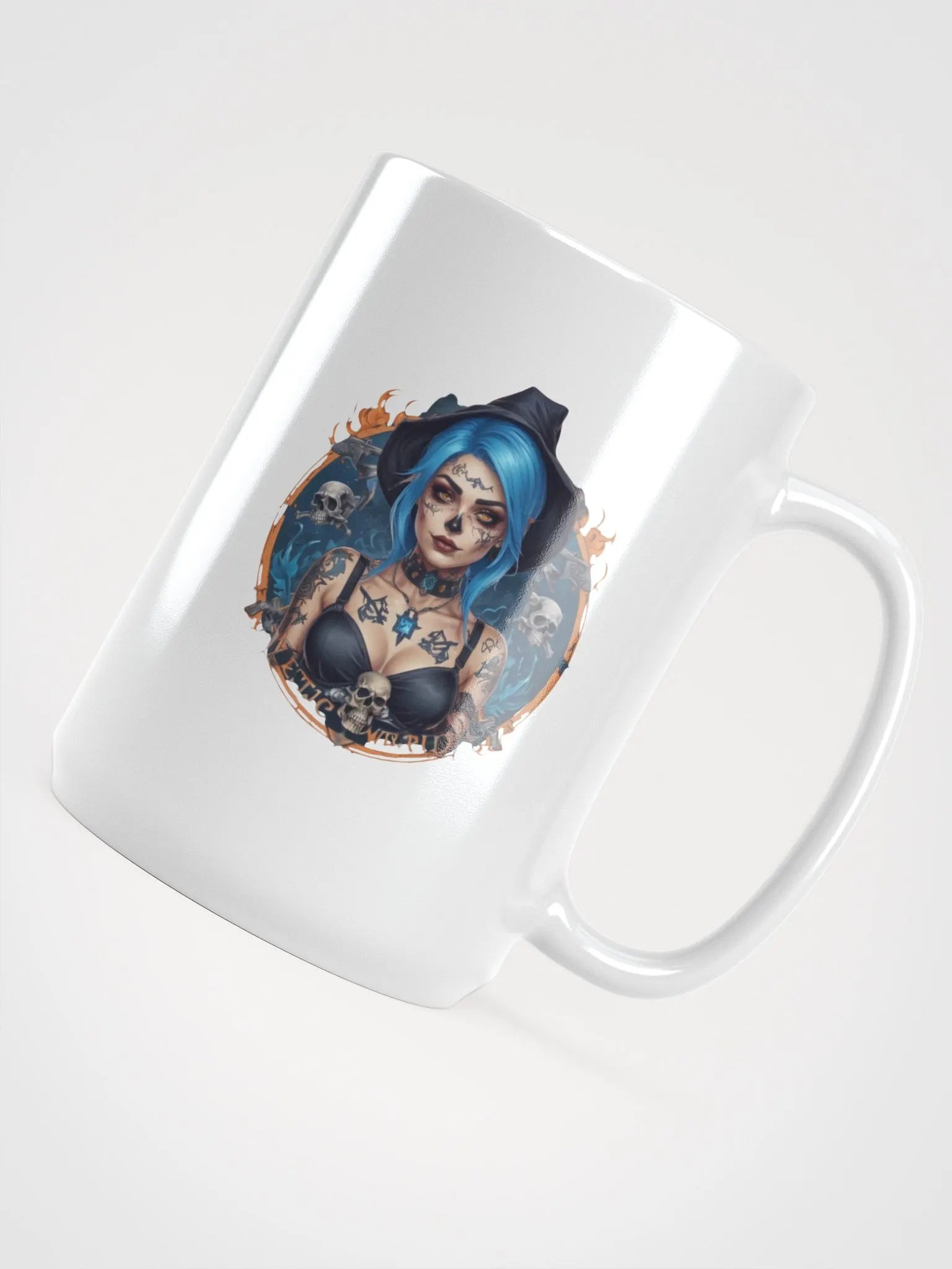 Gothic Blue Witch Glossy Mug product image (4)