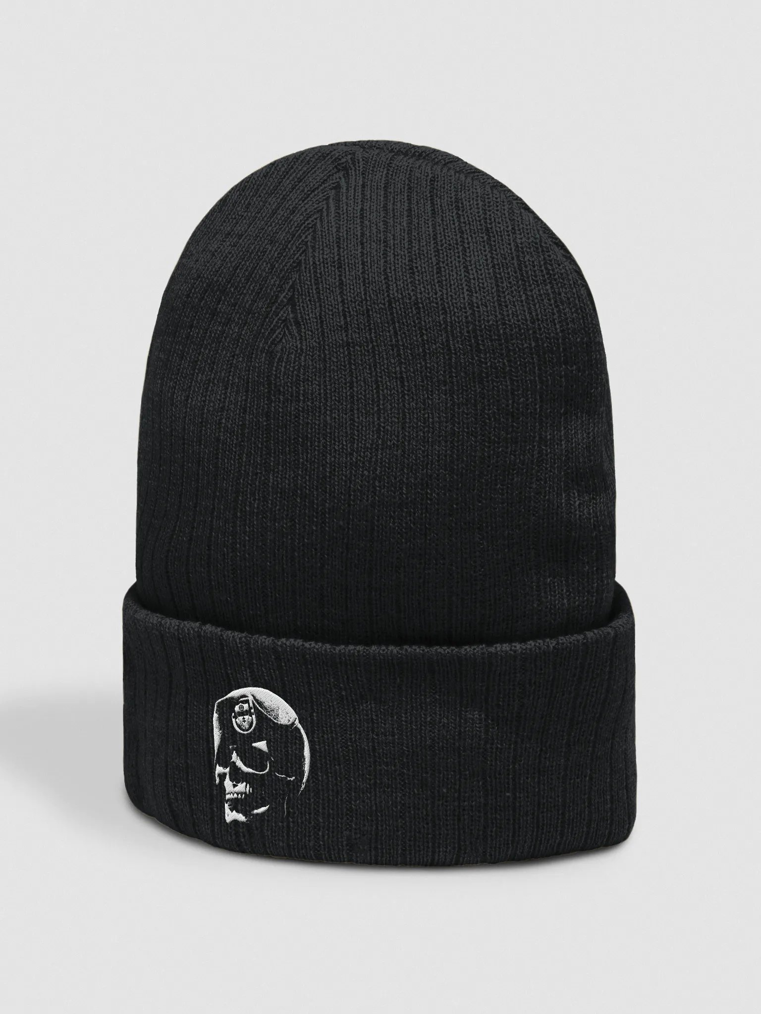 Skull Beret Subdued Beanie product image (6)