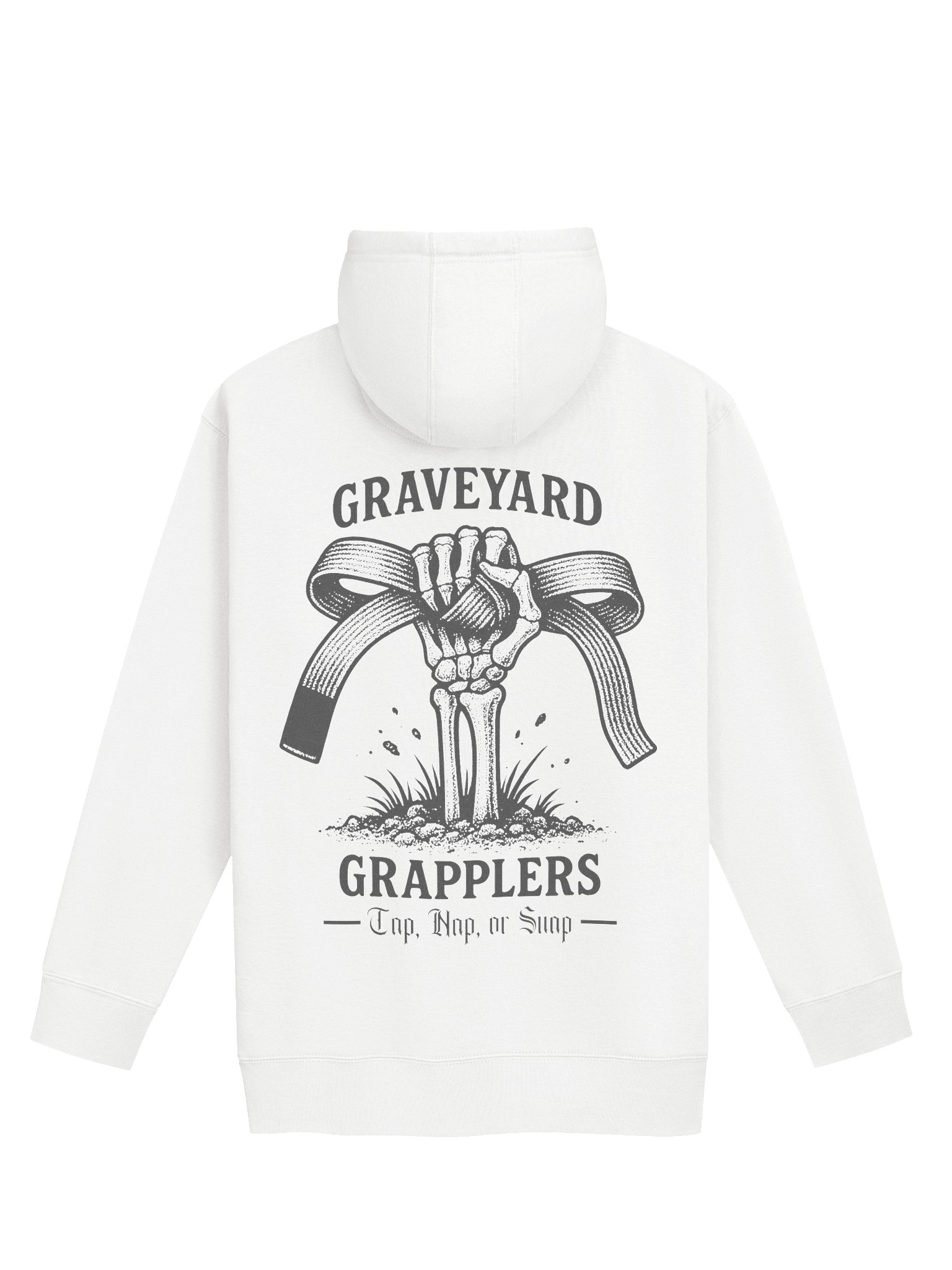 Graveyard Grapplers Premium Hoodie | White product image (2)