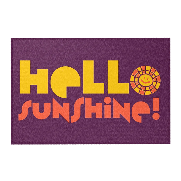 HELLO SUNSHINE! Playful Area Rug-Grape product image (1)