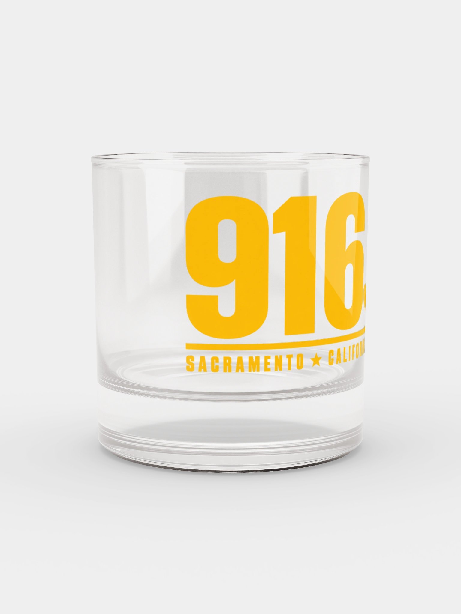 916 Rocks Glass - Sacramento Area Code Whiskey Glass product image (2)