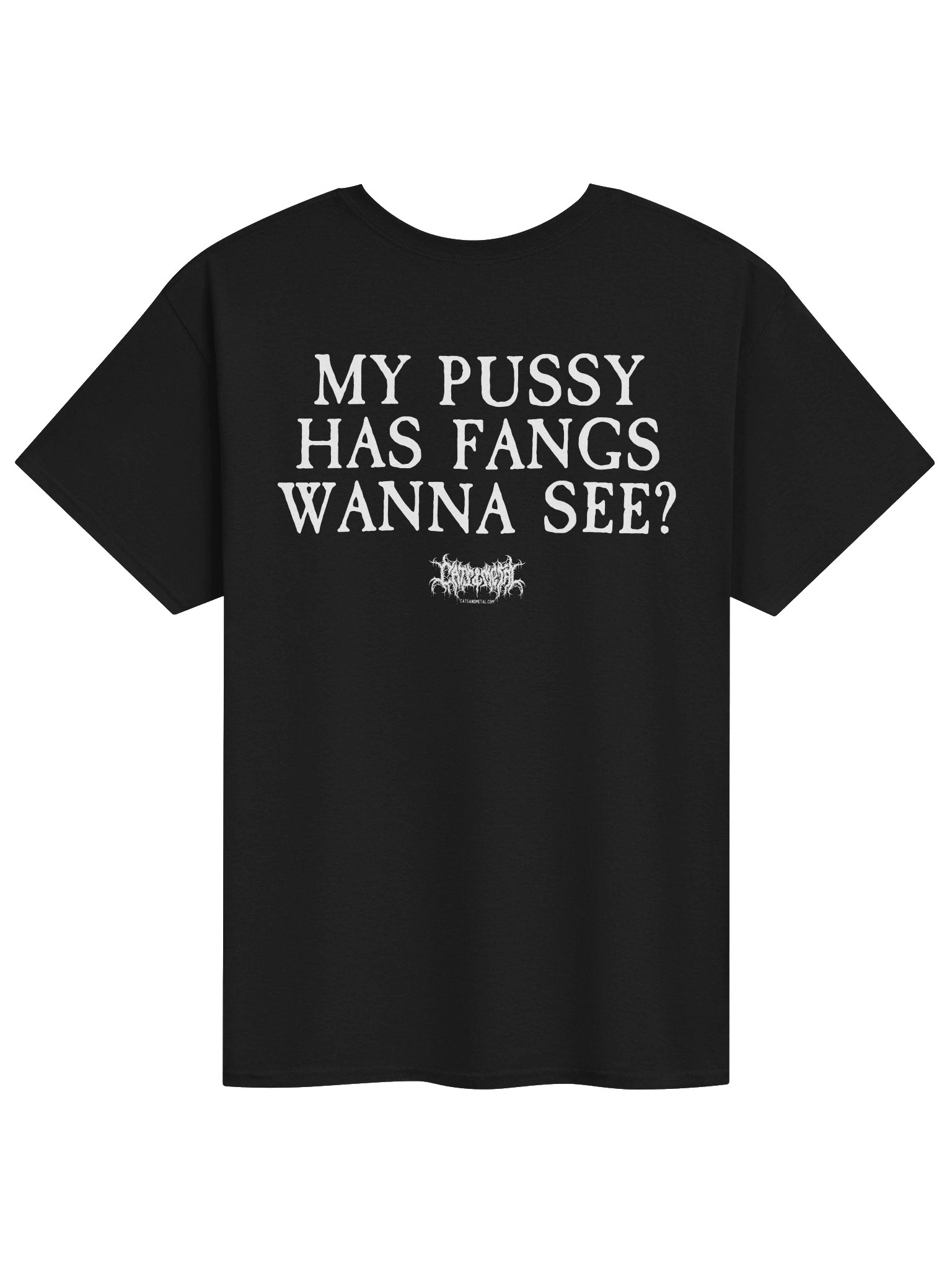 Has Fangs Unisex Tee | Funny Metal Cat Shirt product image (1)