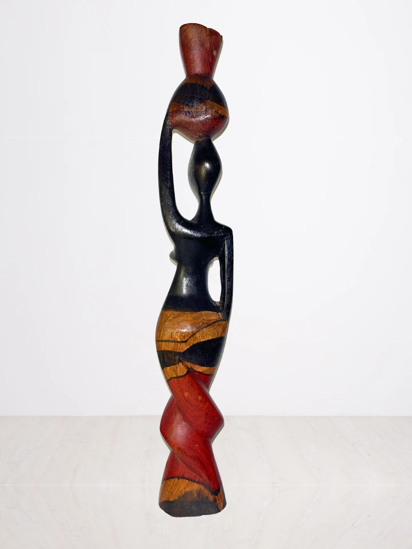 Handcarved Wooden African Woman Sculpture product image (3)