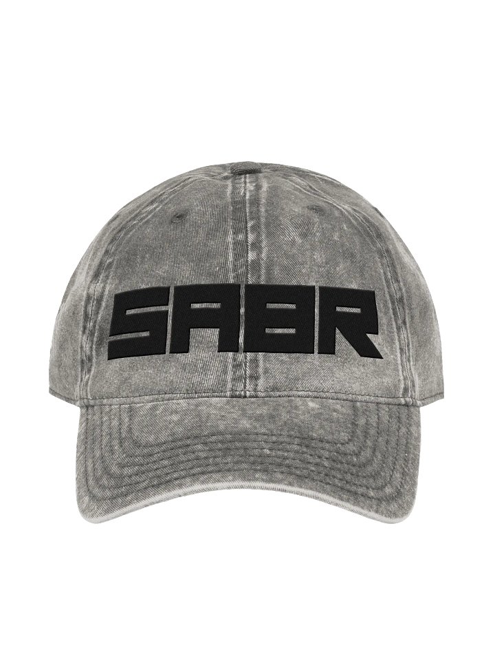 SABR Black Logo 100% Cotton Vintage Baseball Hat product image (1)