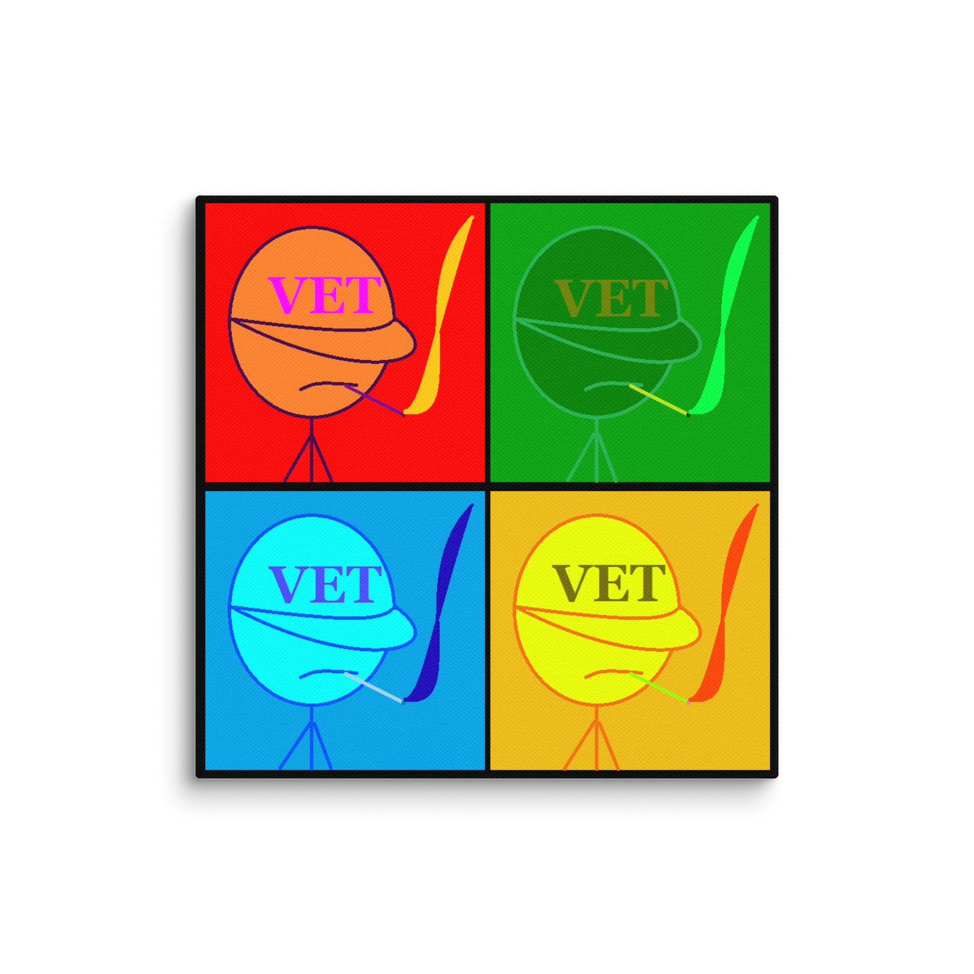 Stick Vet Retro Canvas Art product image (2)