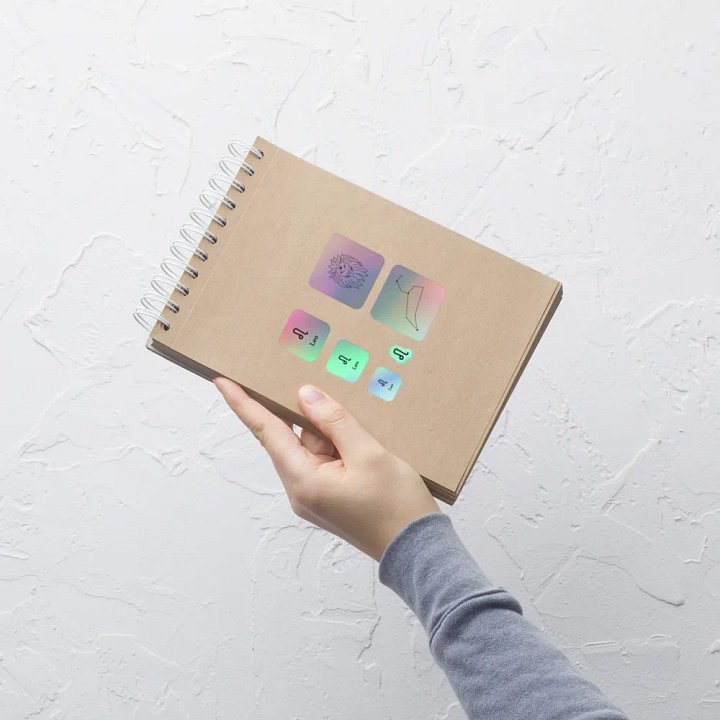 Zodiac Leo - Holographic Sticker Set product image (2)
