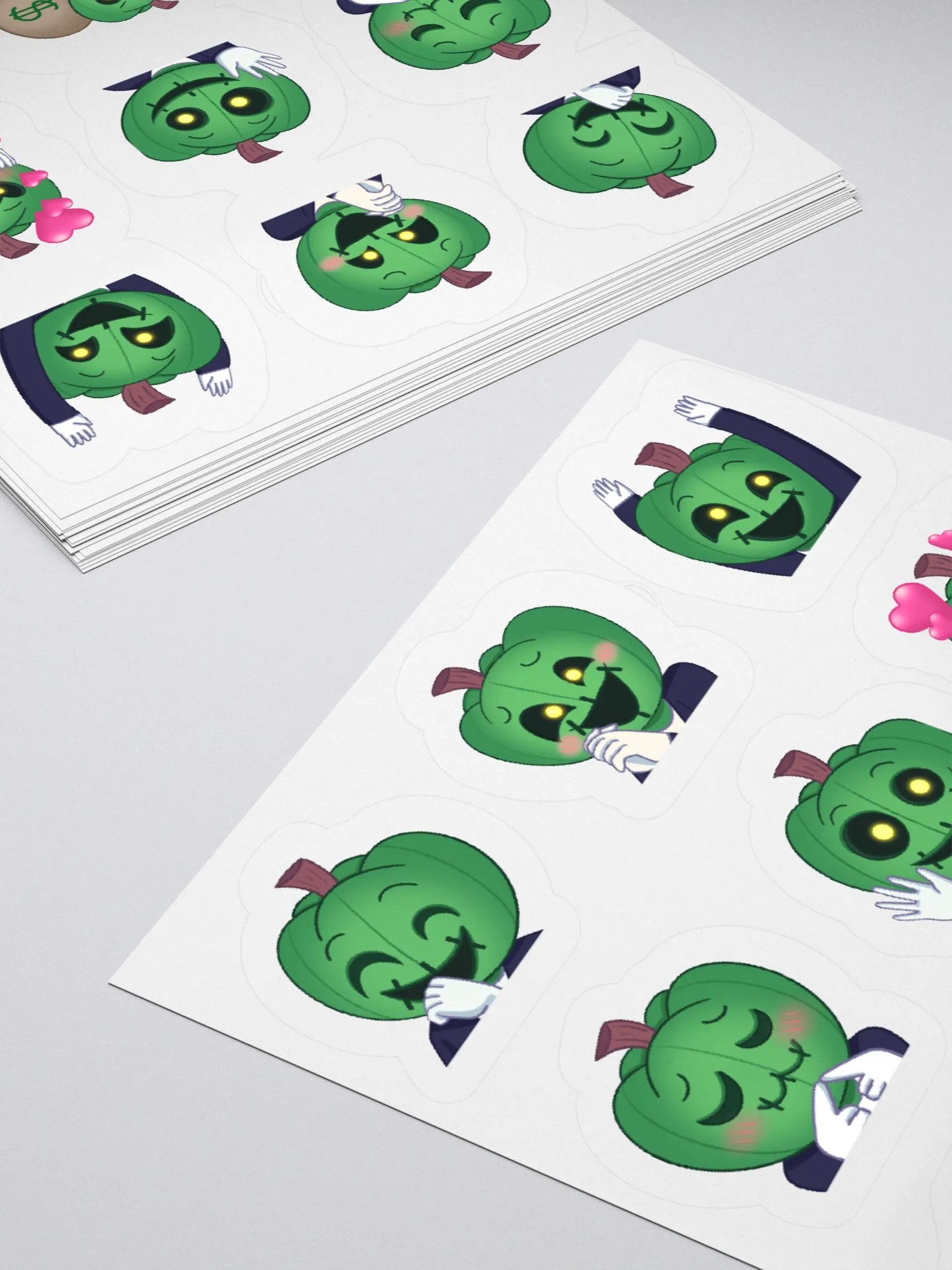 Expressive Pumpkin Head Sticker Set product image (4)