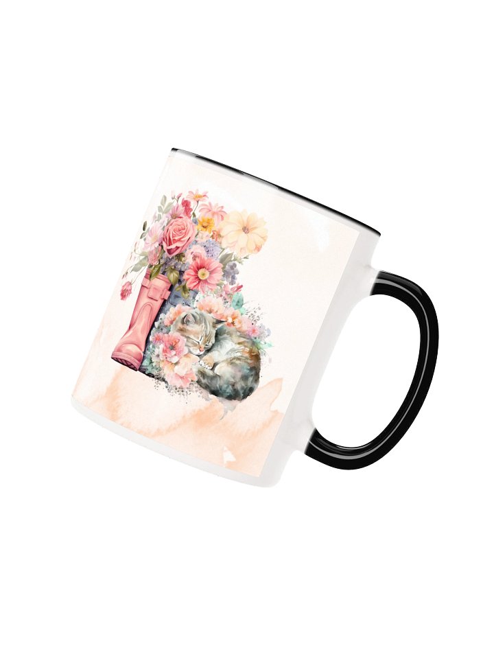 Floral Sleeping Kitten Mug product image (13)