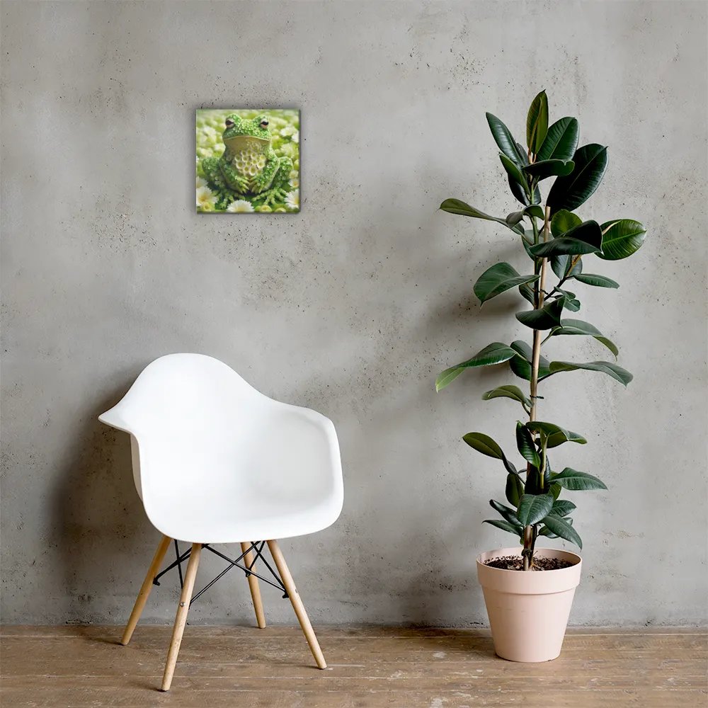 Green Flower Frog Wall Art product image (6)