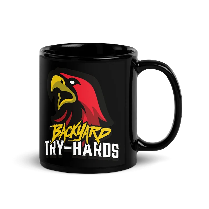 BACKYARD TRY-HARDS Mascot Black Glossy Mug product image (1)