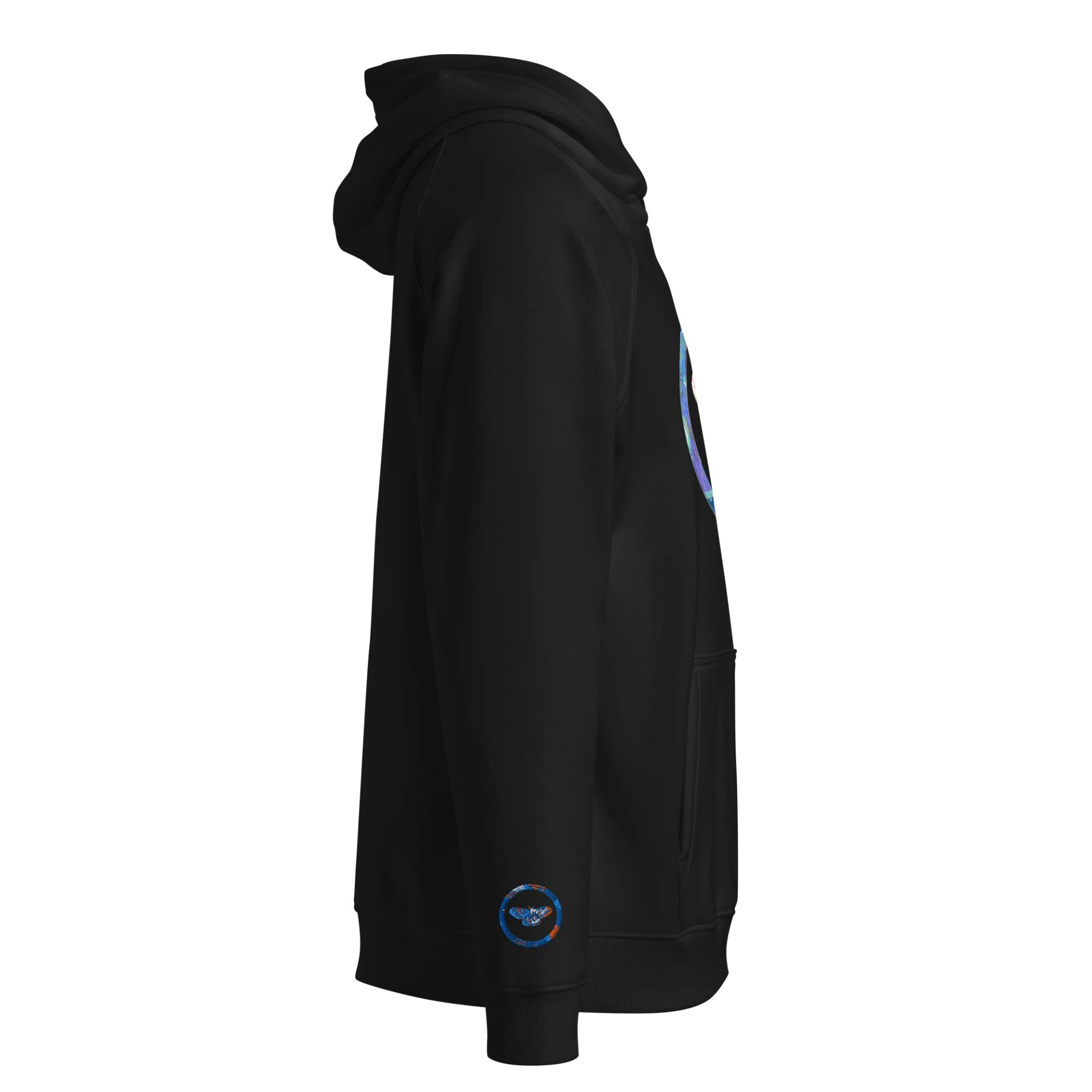 Moth SOL'S Eco Raglan Hoodie (Front Patch) with Embroidered Sleeves product image (4)
