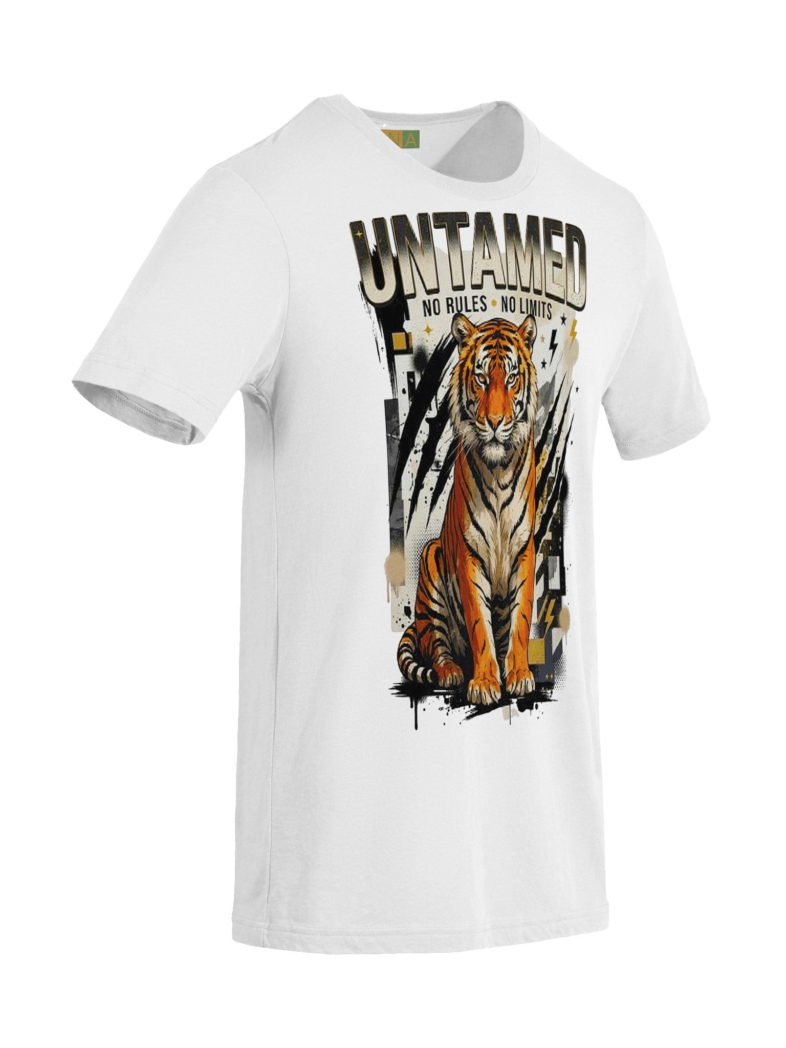 Untamed Tiger Grunge Graffiti Premium Triblend Graphic Tee product image (9)