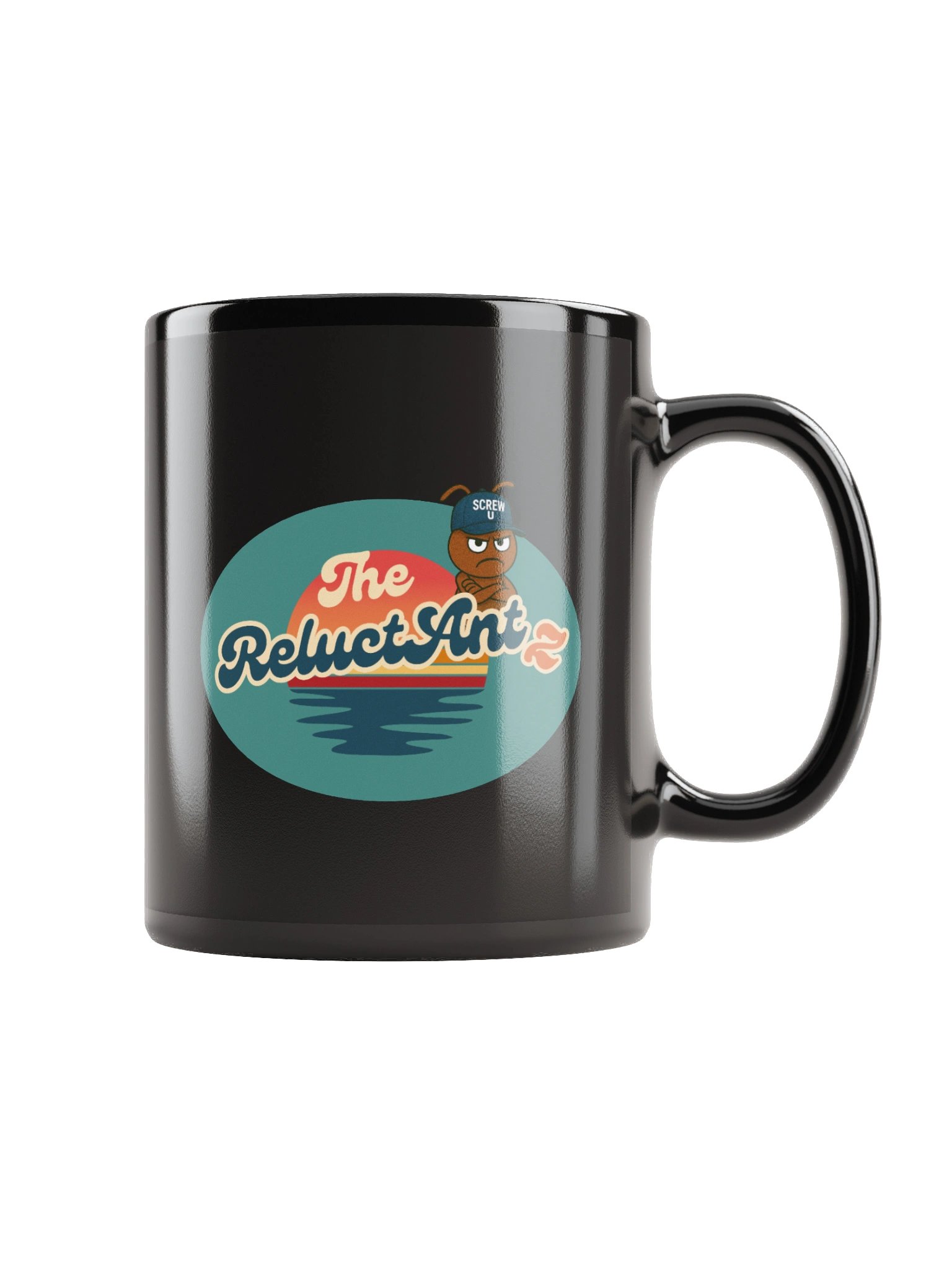Screw U Coffee Mug by The ReluctAntz – Black product image (1)