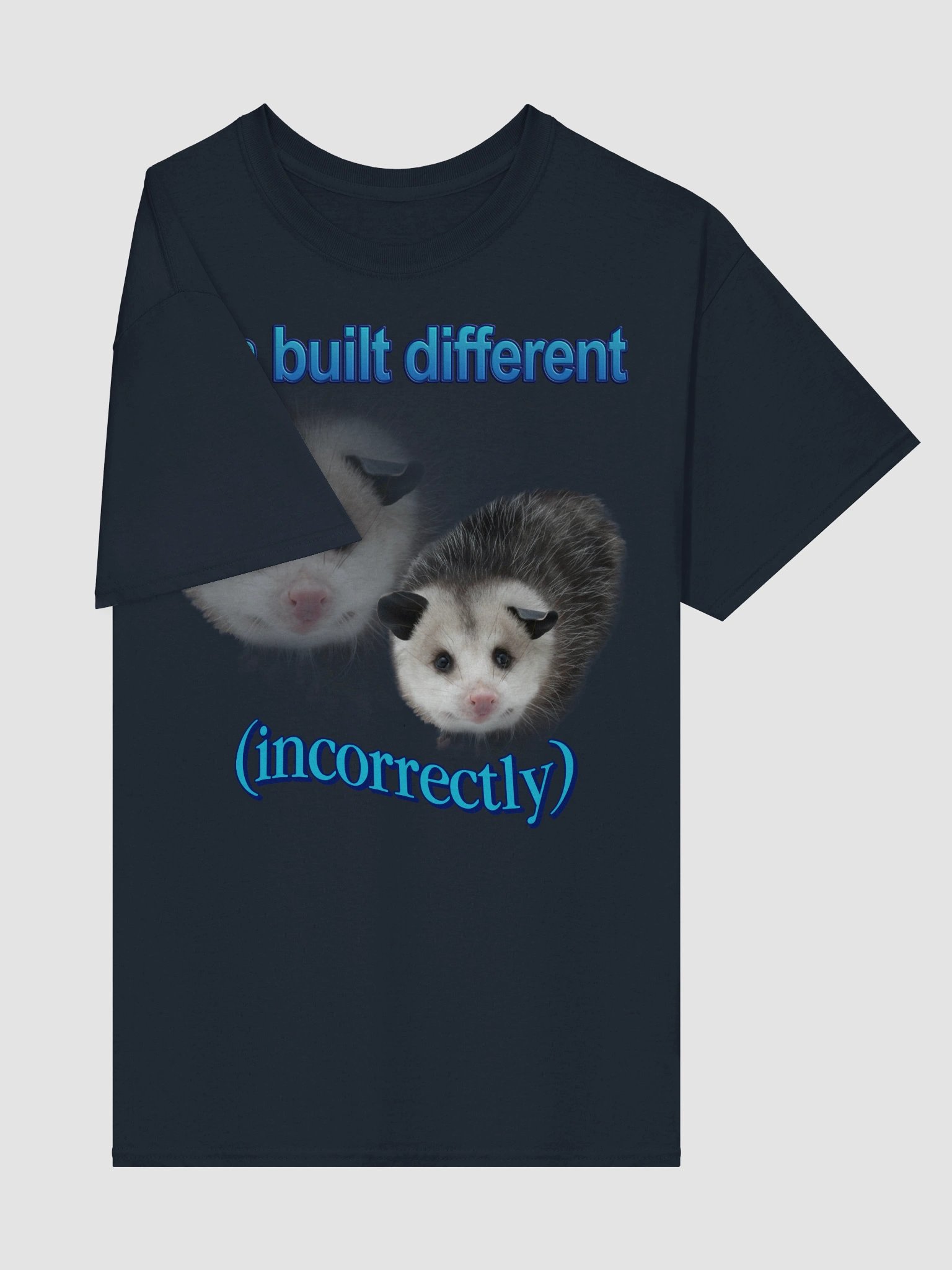Built Different Possum T-shirt product image (113)