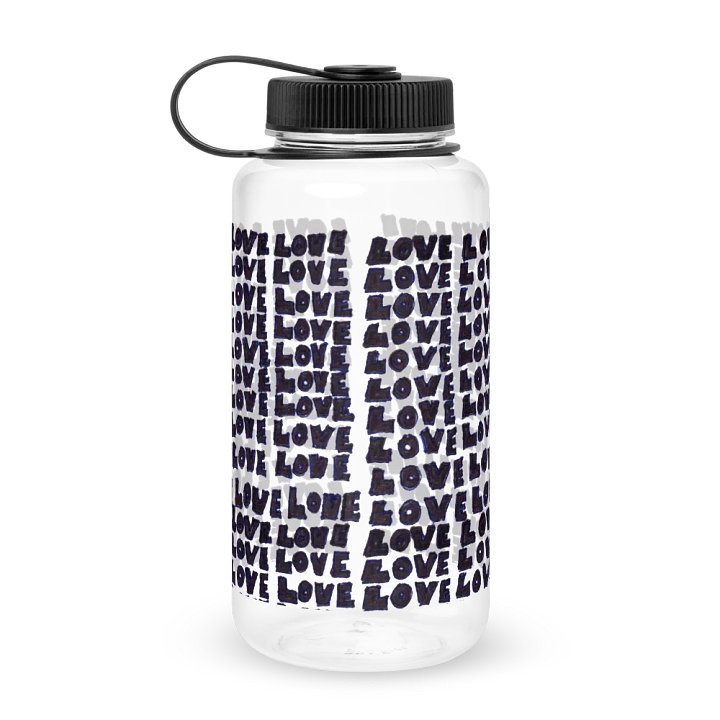 Love Wide Mouth Plastic Water Bottle product image (1)