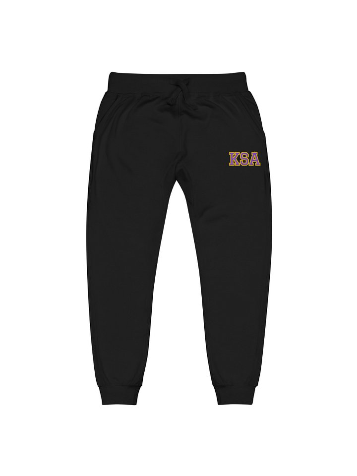 KSA Embroidered Sweatpants (Black) product image (1)