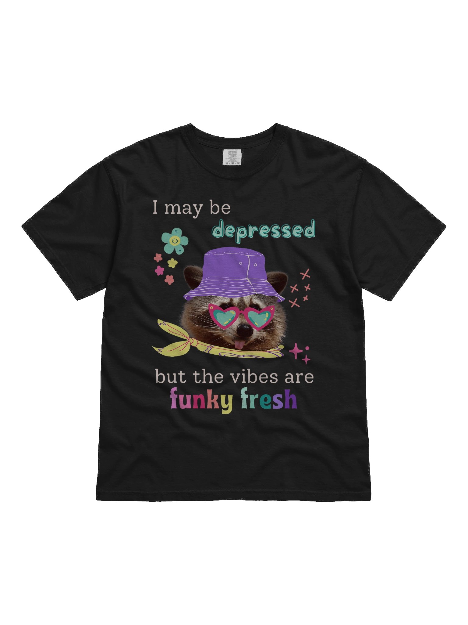 I May Be Depressed But The Vibes Are Funky Fresh Shirt product image (2)