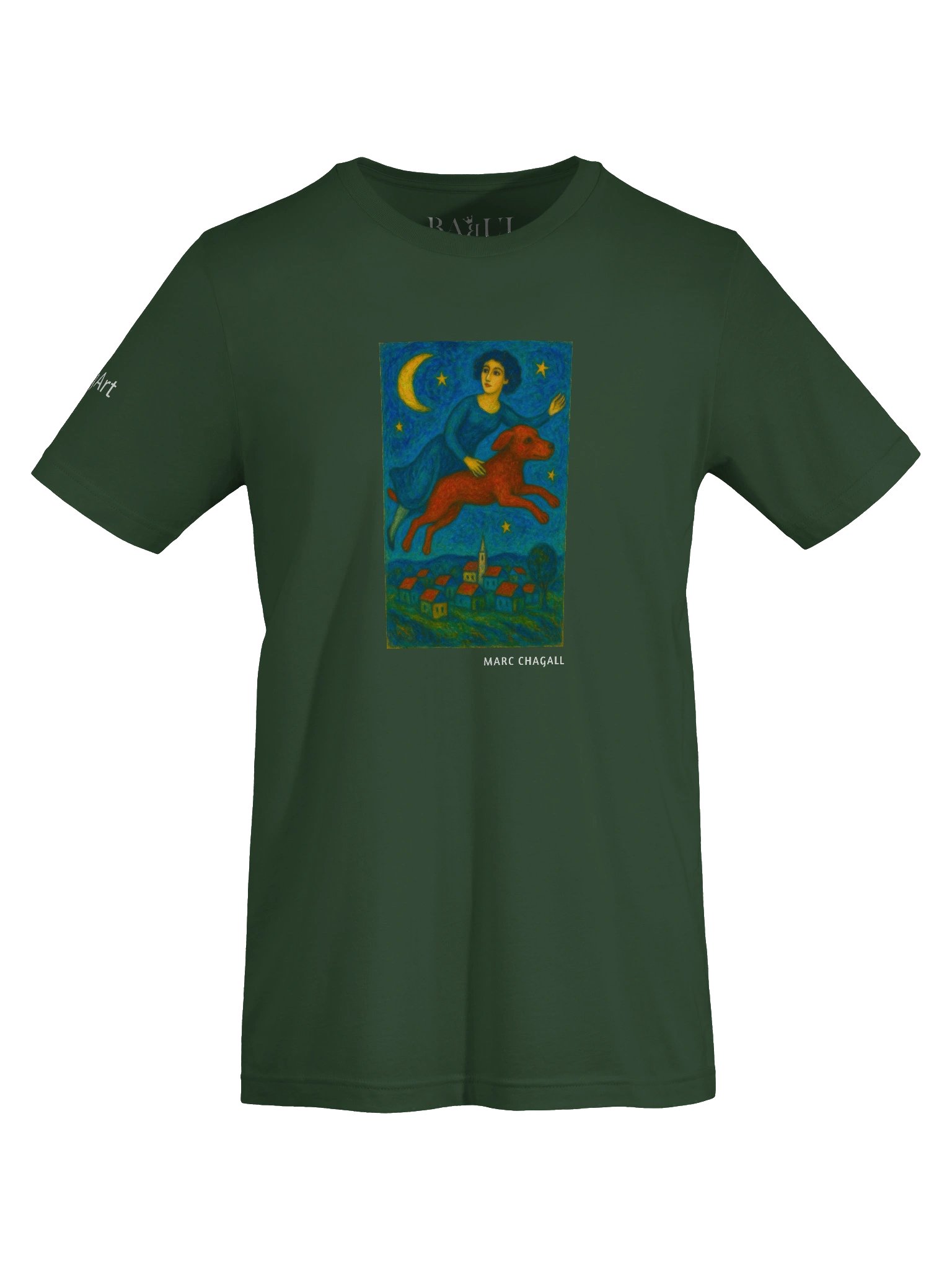DOGART Unisex Jersey Dog T-Shirt - MARC CHAGALL - Iconic Painting Reimagined with Dogs product image (5)