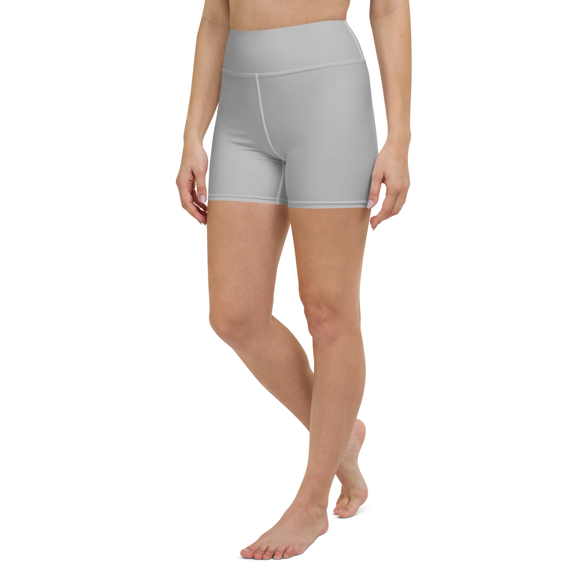 His House Womens Yoga Shorts - Silver product image (5)
