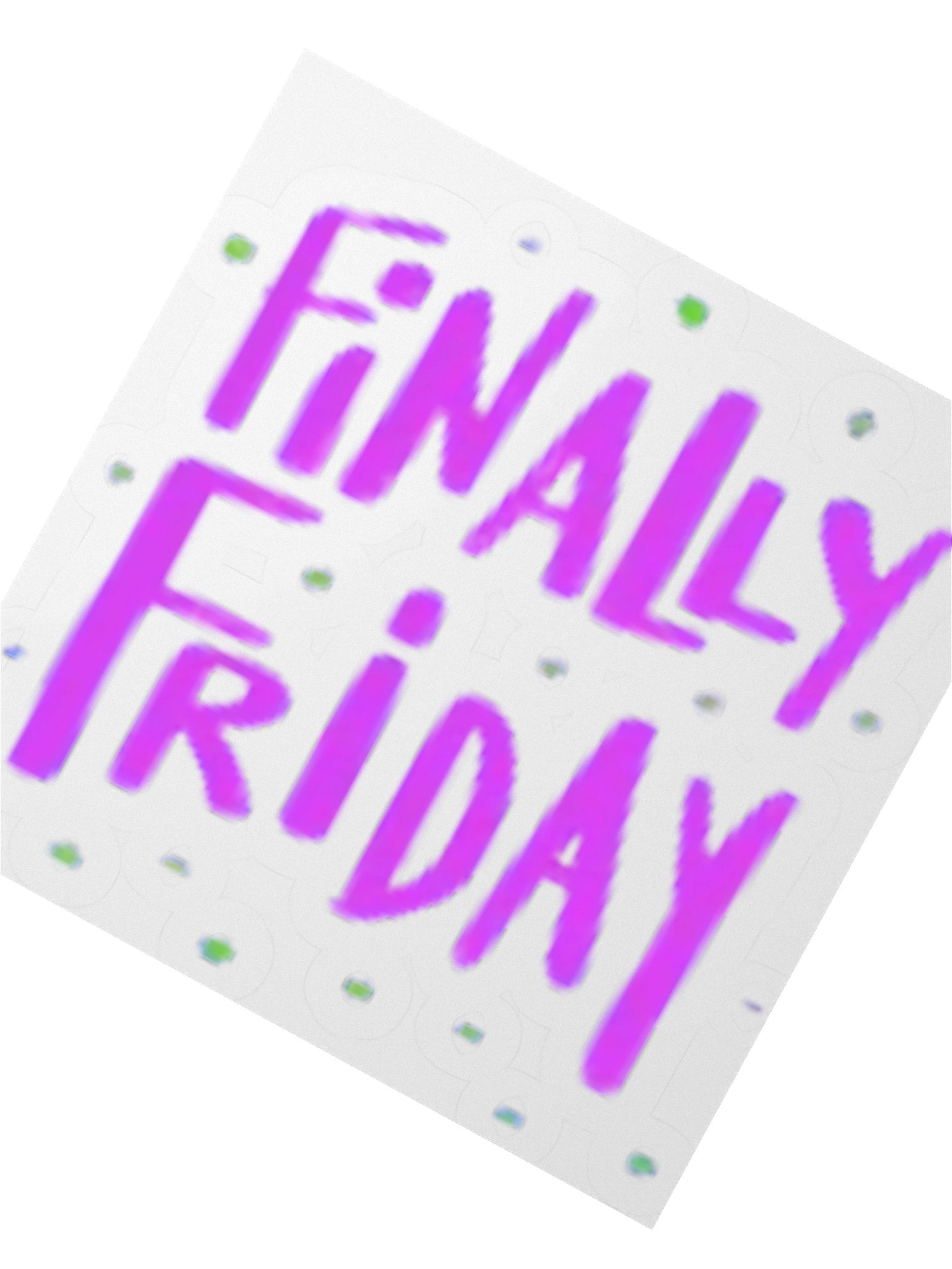 Finally Friday Kiss Cut Stickers product image (2)