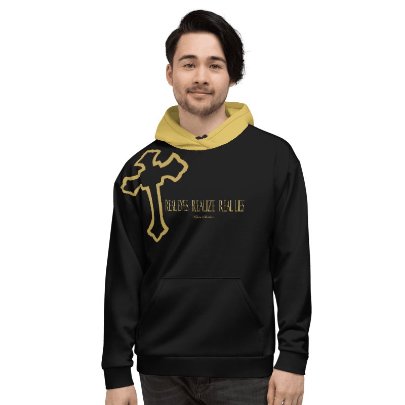 Real Eyes Realize Real Lies w/Cross - Tupac - Unisex Hoodie product image (6)