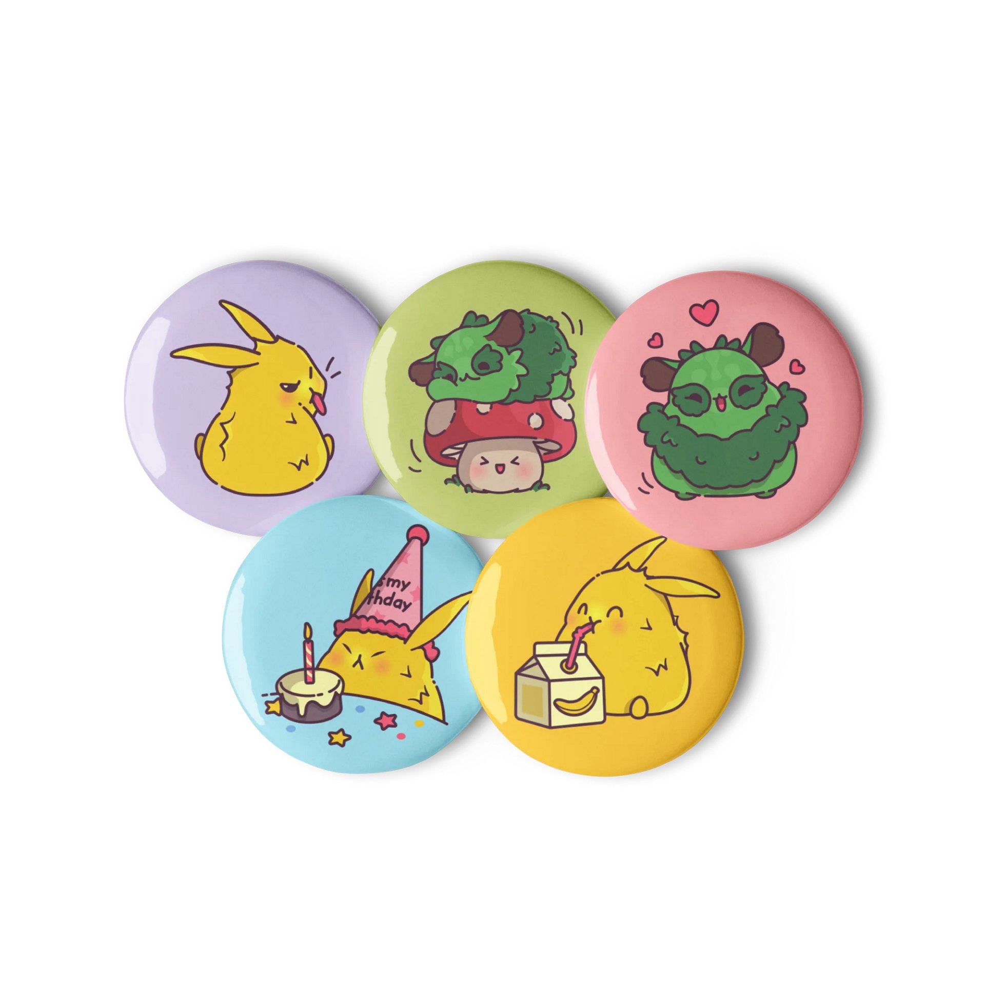 Raiden & Moku Pin Button Set product image (3)