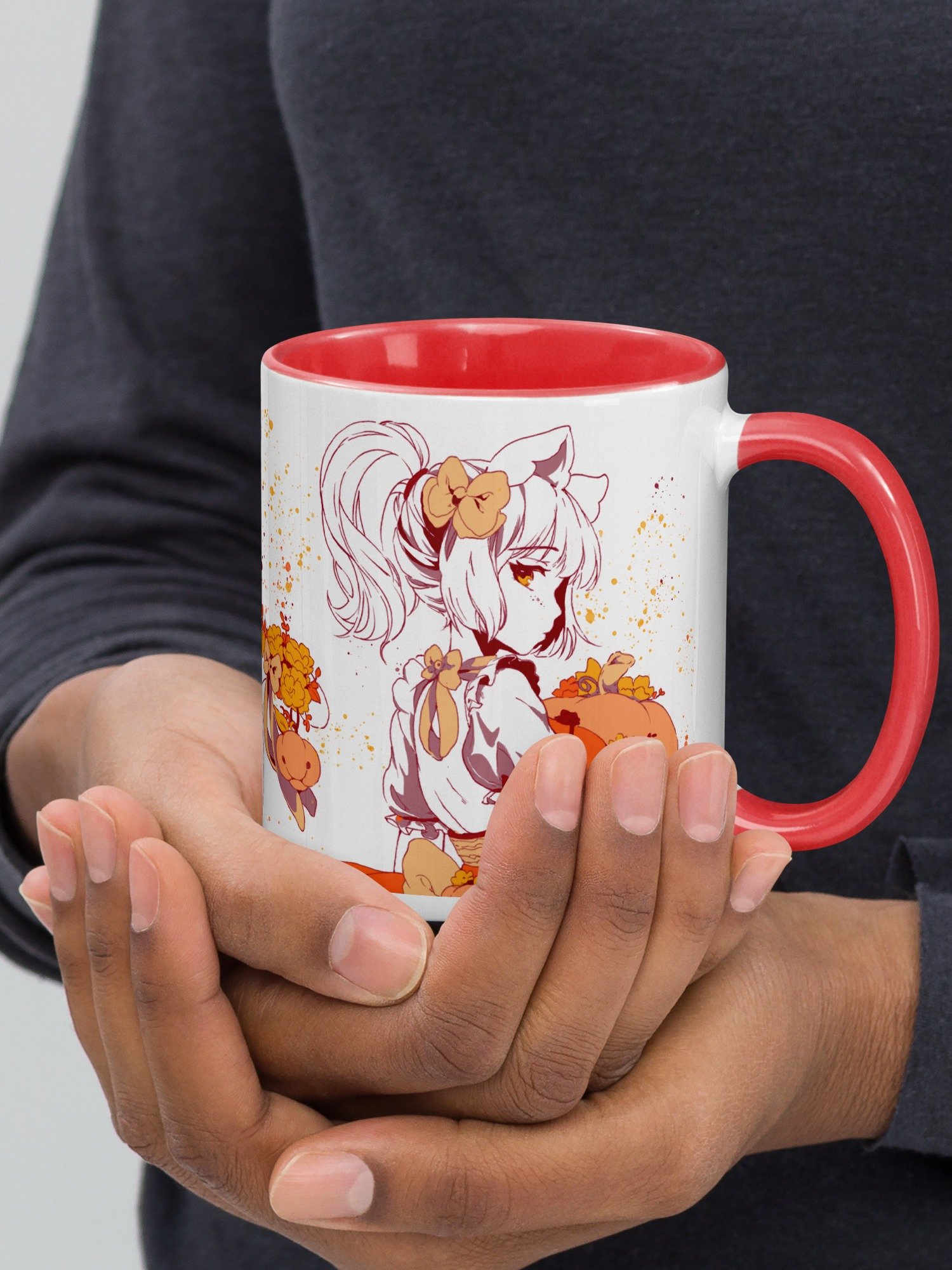 Fall 2025 ♥Pumpkabell♥ Waifu Mug [RED EDITION] product image (4)