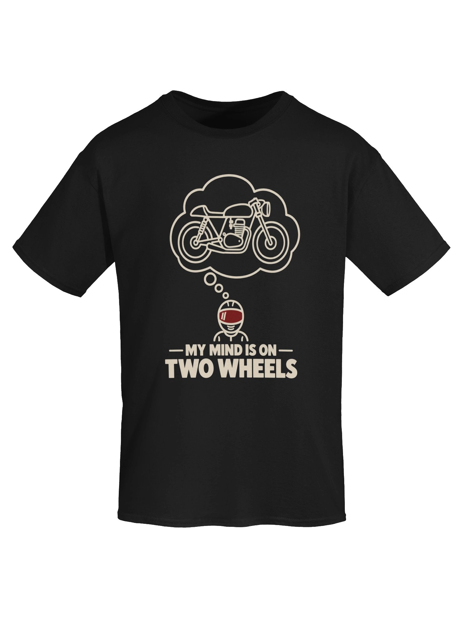 My Mind Is on Two Wheels – Motorcycle T-Shirt product image (5)