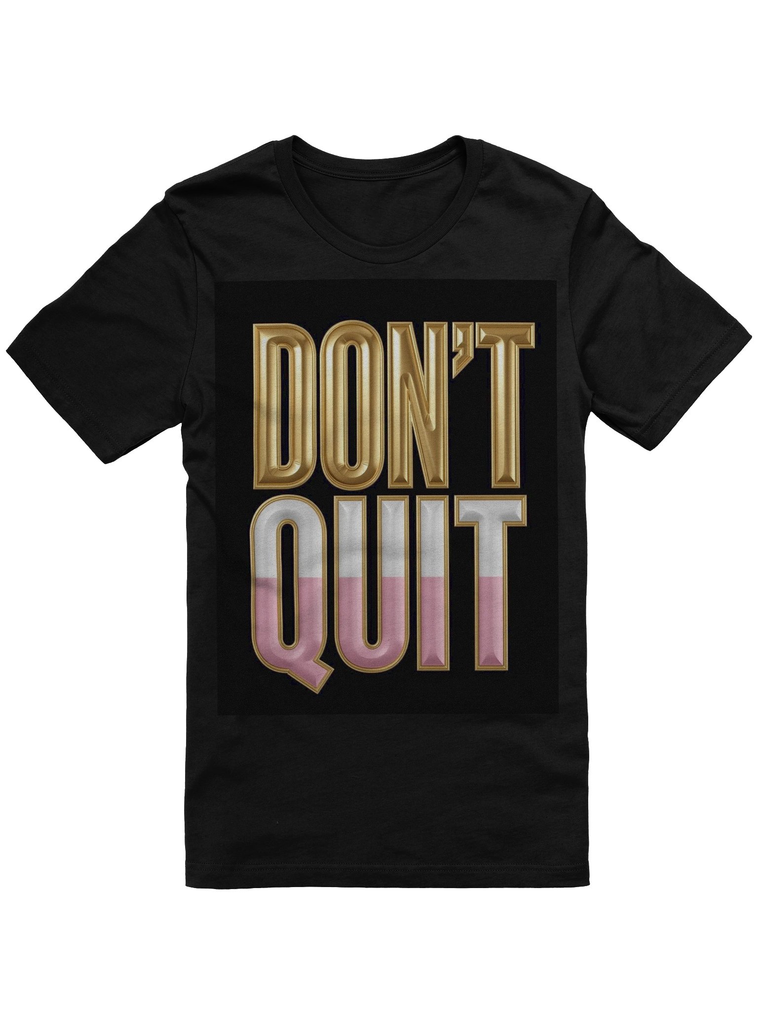 Don't Quit Empowerment Gold Tee product image (1)