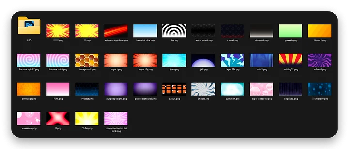 HoodCal Anime BGs product image (2)