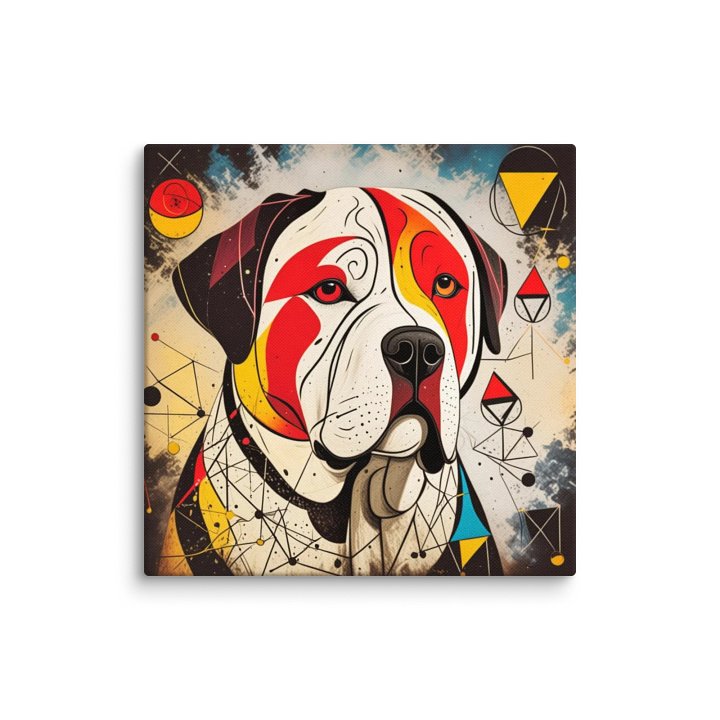 "Miró's Mastiff" - Abstract Canine Canvas Art Print product image (2)