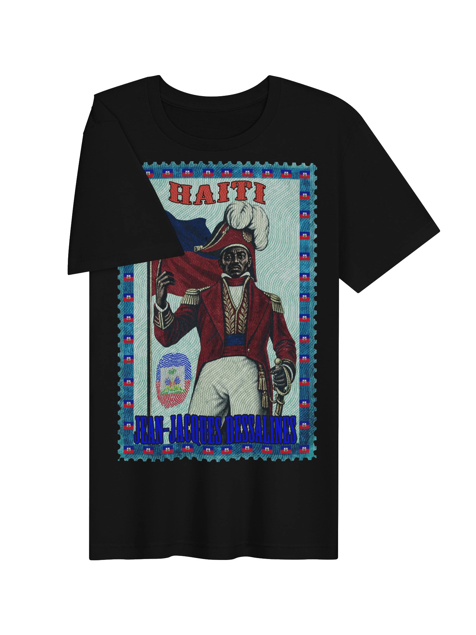 Jean-Jacques Dessalines Haiti Vintage Stamp T-Shirt product image (3)