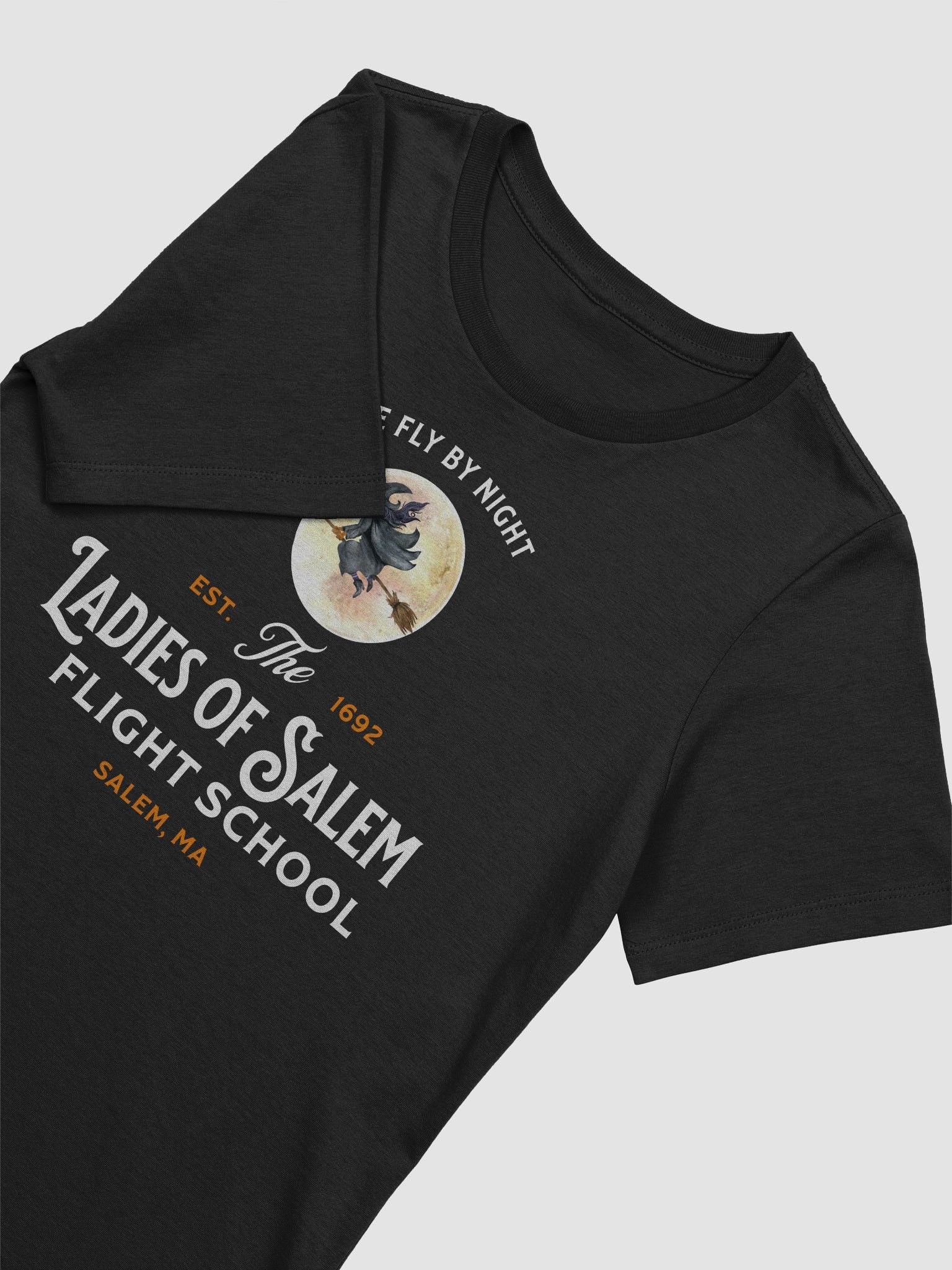 Witch Flying Broomstick Women's Halloween T-Shirt product image (5)