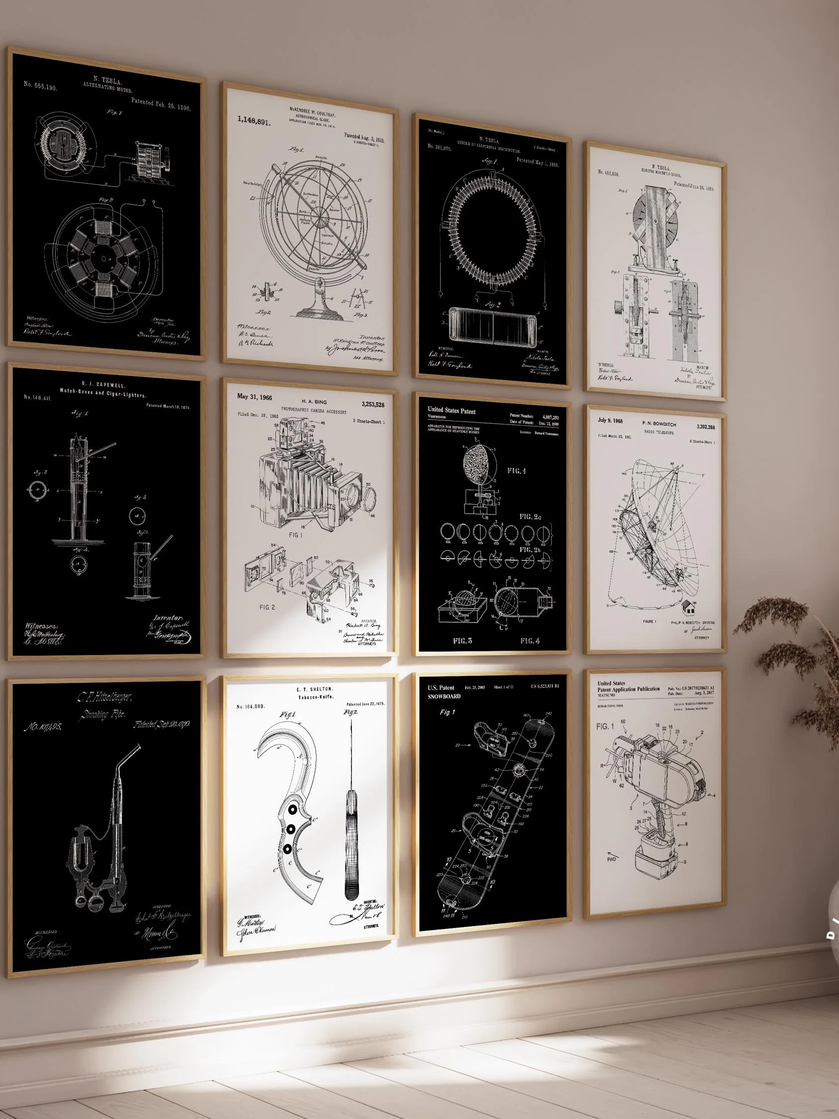 3000 MEGA Vintage Patent Posters Bundle Digital Print Set product image (8)