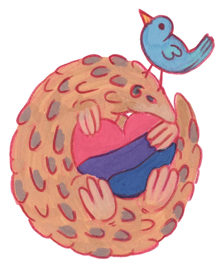 sticker : bi pangolin (dono) product image (1)
