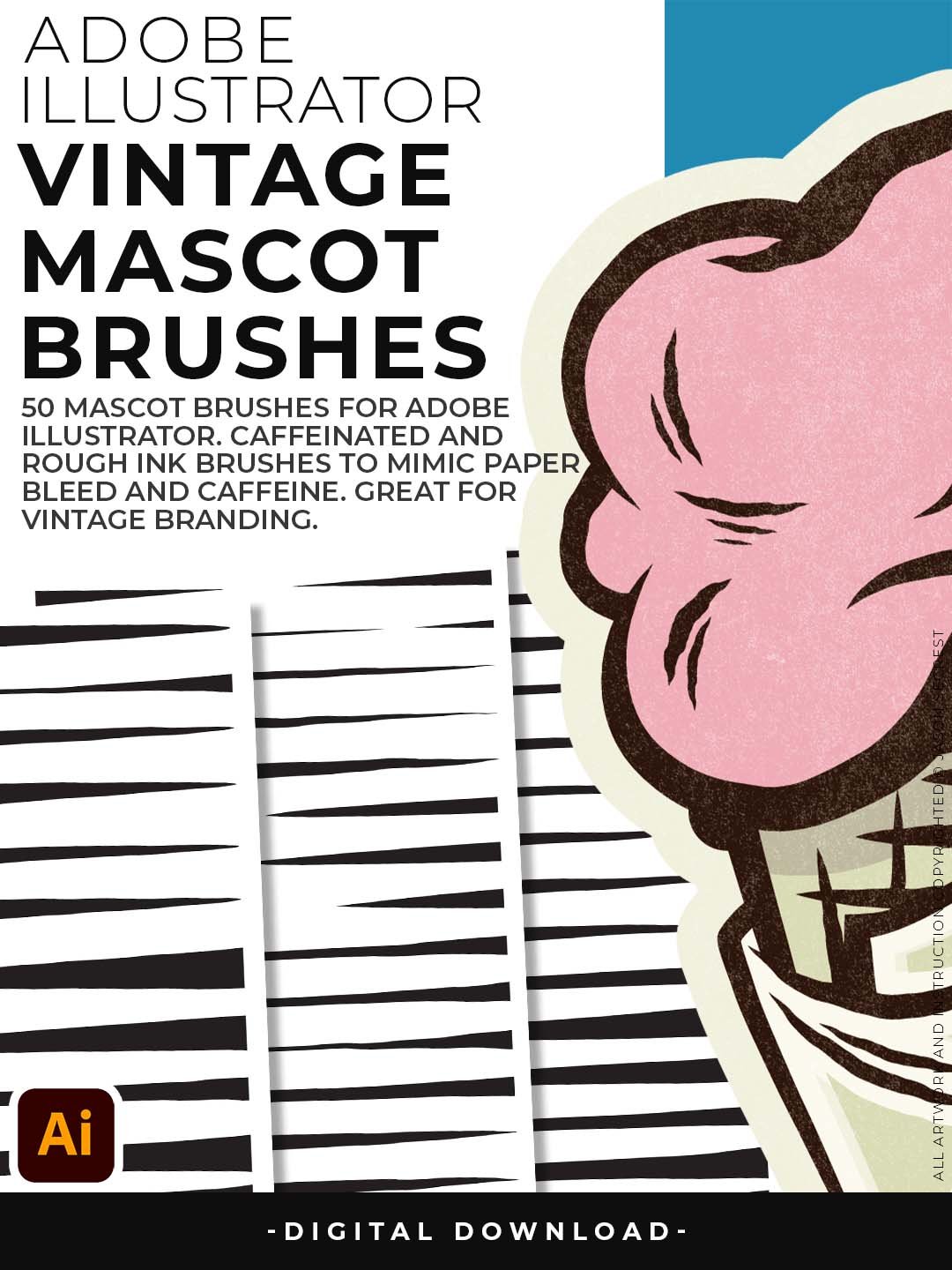 Mascot Brush Library for Adobe Illustrator product image (4)