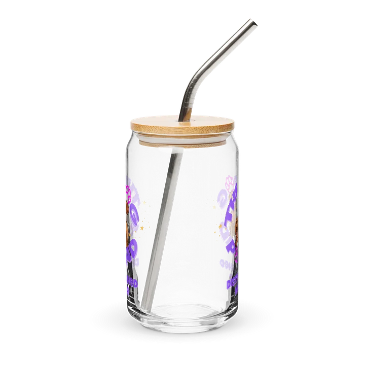 DogPound Soda/Juice Glass with Lid and Straw product image (1)