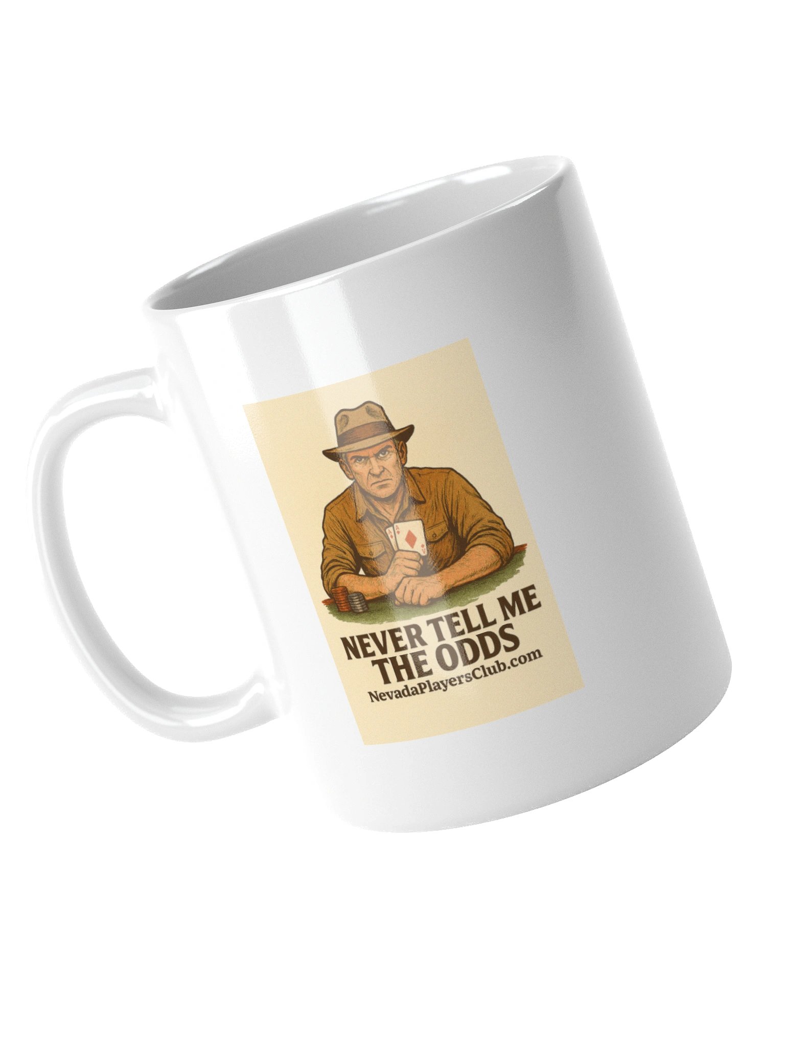 White Never Tell Me The Odds Mug - Fedora Edition product image (4)