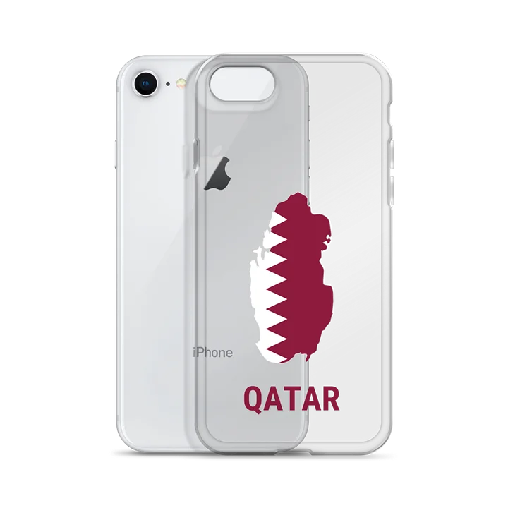 Qatar 2026 World Cup Flag iPhone Tough Case - Qatar Soccer Phone Cover - Dual Layer Protective Case product image (2)